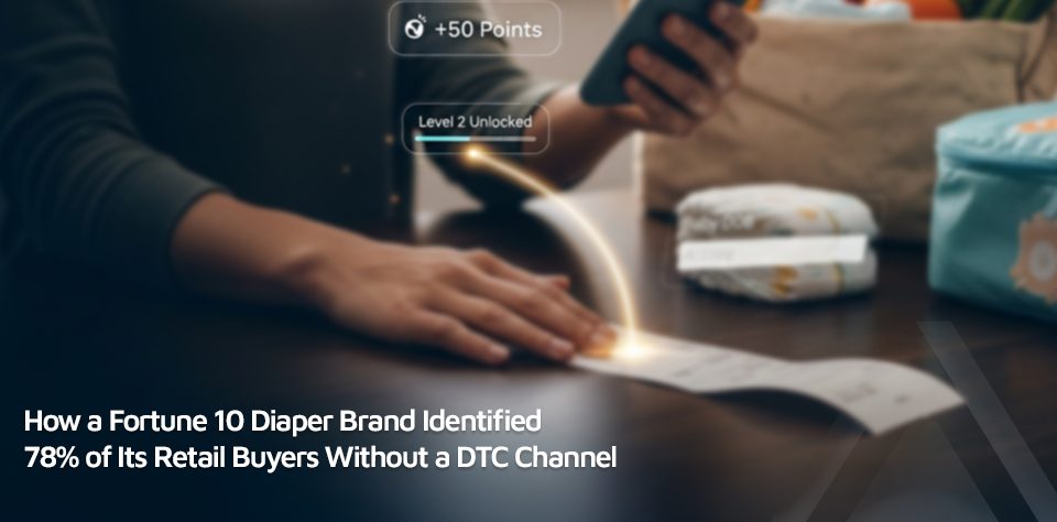 Post-purchase moment with diaper brand mobile scan and reward