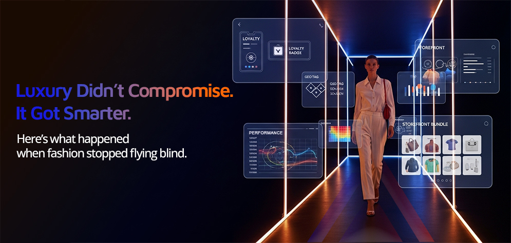 Luxury retail digital transformation with modular commerce screens