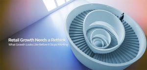 Retail growth story visualized with spiral metaphor