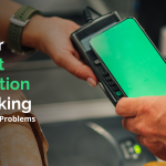 Customer tapping smartphone on payment terminal at checkout showing why checkout optimization and conversion fails when foundational problems go untested